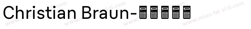 Christian Braun字体转换